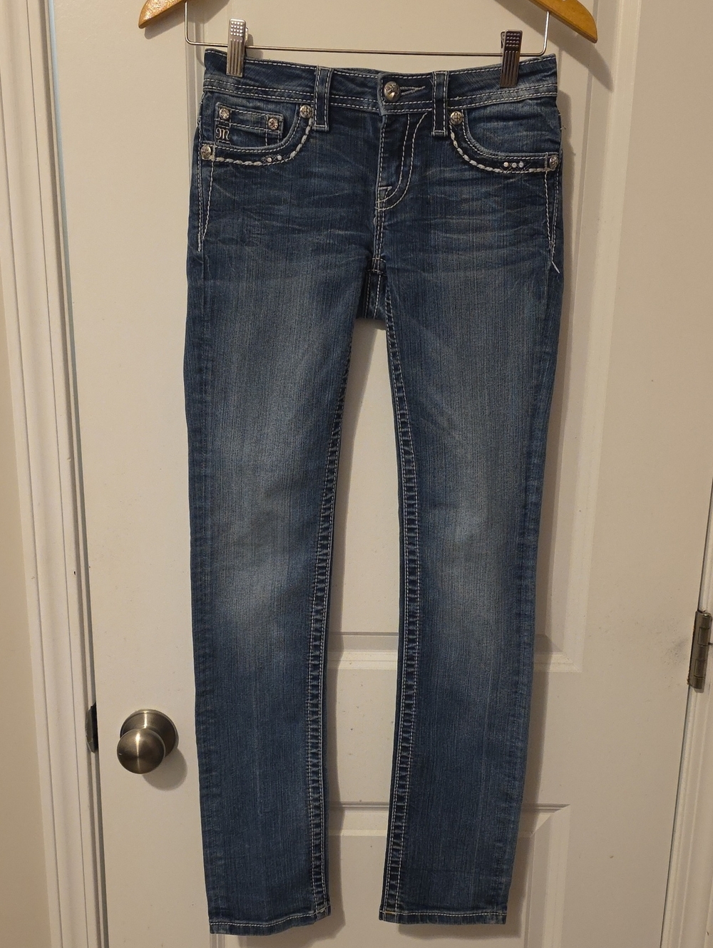 Miss Me Girls Skinny Jeans Style Number JK708252